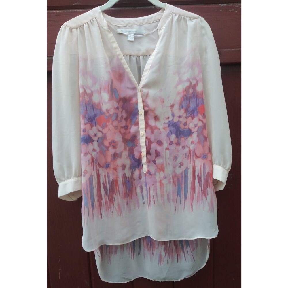 Lauren Conrad  Small 3/4 Sleeve Long Sheer Tunic